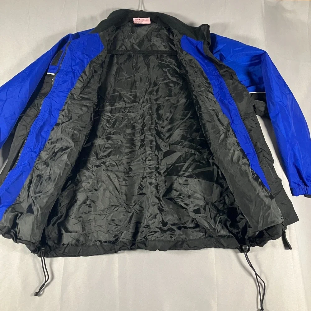 Winners Circle NASCAR Jacket Women's Extra Large Blue Black Racing‎ Embroidered